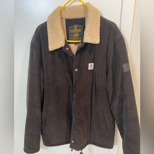 Element Wolfeboro Collection Brown Corduroy Sherpa Jacket